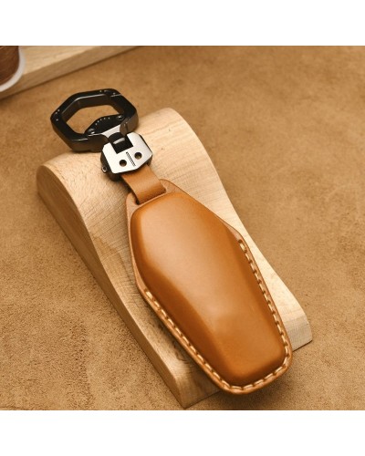 Funda de cuero para mando a distancia de coche, cubierta de llavero pa