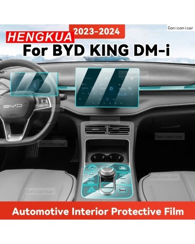 Película protectora transparente de TPU para BYD KING DM-i 2023 2024, 