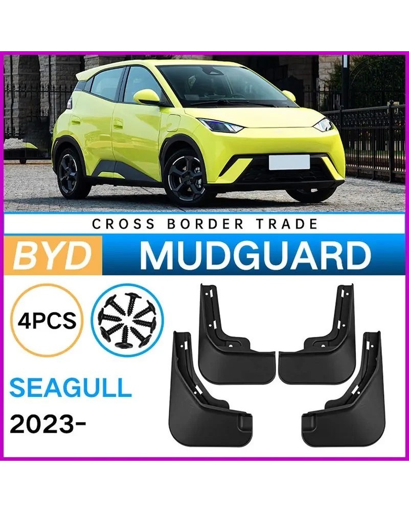 4x guardabarros de neumáticos aptos para BYD Seagull 2023 guardabarros
