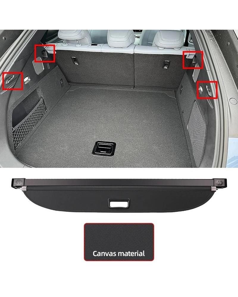 Cubierta de carga para maletero BYD Sealion 7, estante retráctil para 
