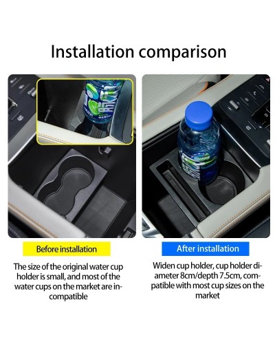 Soporte de taza de agua para coche, bandeja de monedas, estante para c