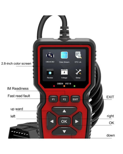 New OBD2 V519 Scanner Live Data Professional Mechanic OBDII Diagnostic