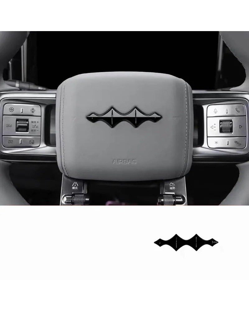 Accesorios de decoración exterior automotriz, parche ABS de lentejuela