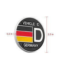 Etiqueta engomada de la decoración del logotipo de la bandera de Alemania de la parrilla del coche para Mercedes Benz AMG, BMW, 