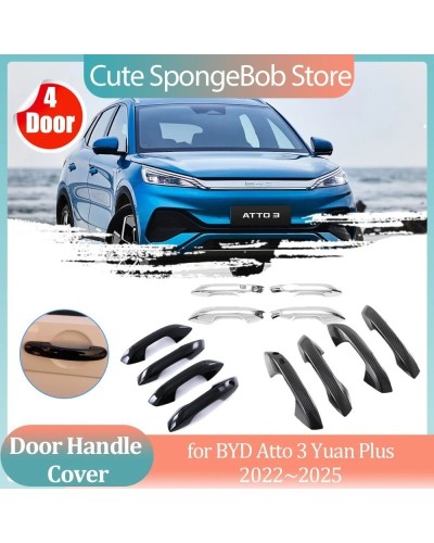 Cubierta de manija de coche para BYD Atto 3 Yuan Plus EV 2022 ~ 2025 2