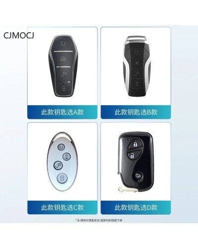 Funda para llave de coche de aleación de Zinc, soporte para llave, heb