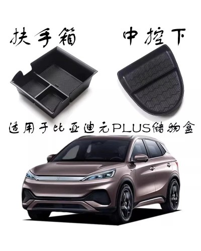 Para BYD Yuan PLUS Organizador de consola central - Bandeja de almacen