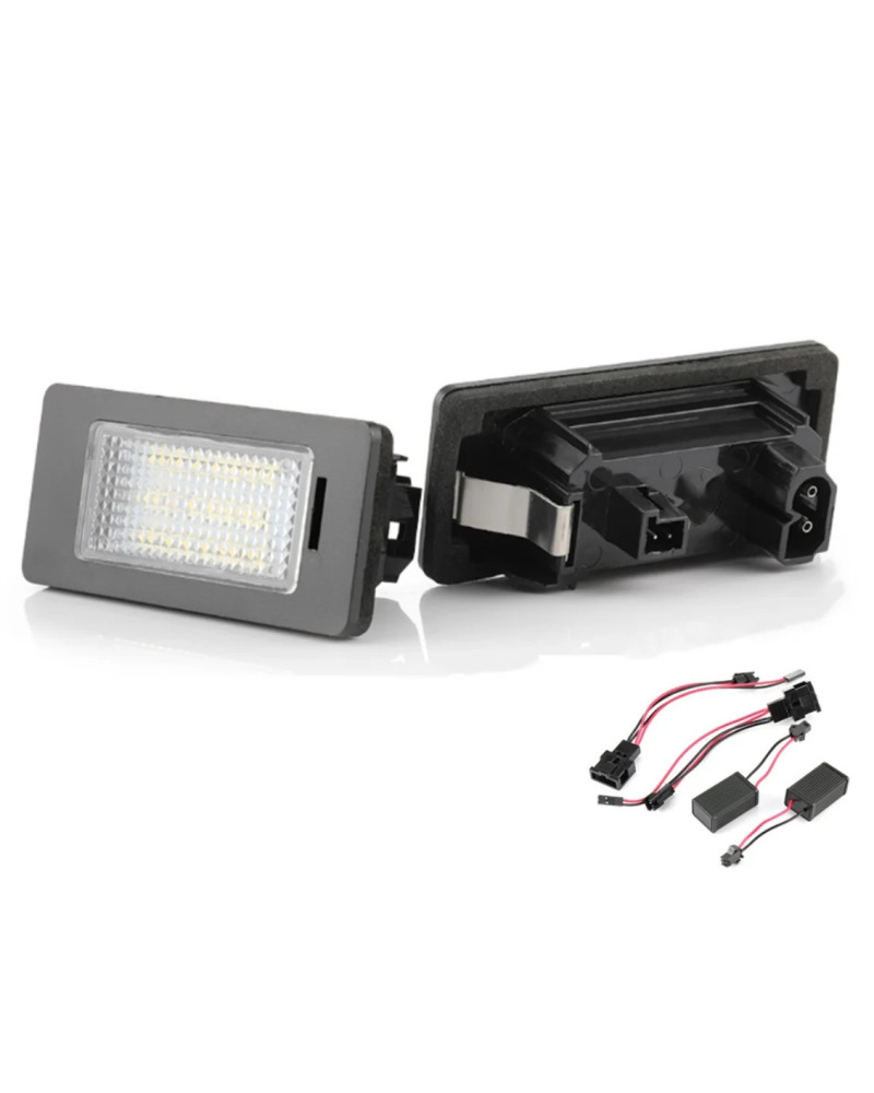 Luz LED impermeable para matrícula de coche, lámpara Canbus sin errores para Audi A1, A4, A6, A5, Q5, TT, 1 par