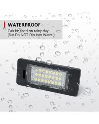 Luz LED impermeable para matrícula de coche, lámpara Canbus sin errores para Audi A1, A4, A6, A5, Q5, TT, 1 par