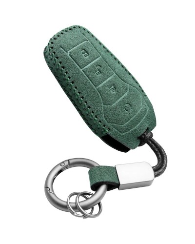 Funda de gamuza para llave de coche, soporte con hebilla para BYD Han 