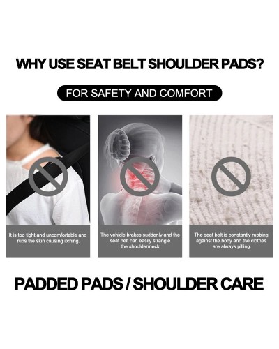 2 uds funda para cinturón de seguridad estilo de coche Protector de ho