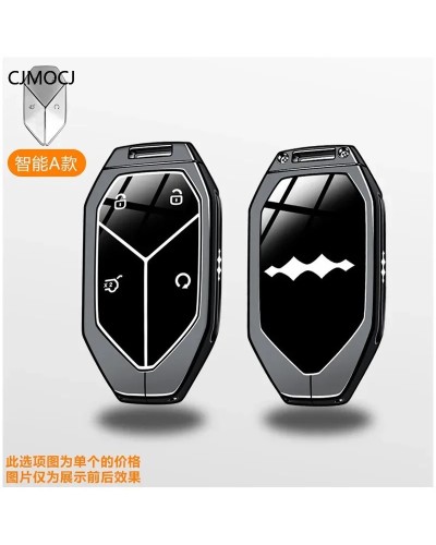 Funda para llave de coche de aleación de Zinc, soporte para llave, heb