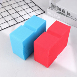 1PCS Large Cross Cut Durable Soft Foam Grid Sponge Rinseless Non Scratch Car Wash Tools Absorbent Easy Grip Car Cleaning