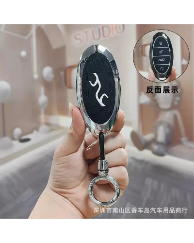 Funda de llave de aleación de Zinc para BYD Yangwang U8 U9 U7 cubierta