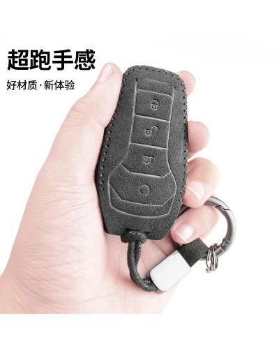 Funda de ante premium para llavero BYD Han EV, Dolphin, Qin PLUS, Song