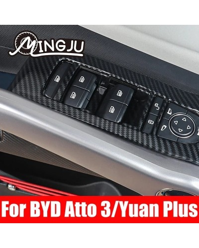 Para BYD Atto 3 Yuan Plus 2022 2023 coche Color caoba decoración Inter