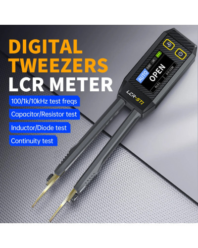 Transistor Tester Smart Tweezer LCR SMD ESR Tester Resistance Capacita