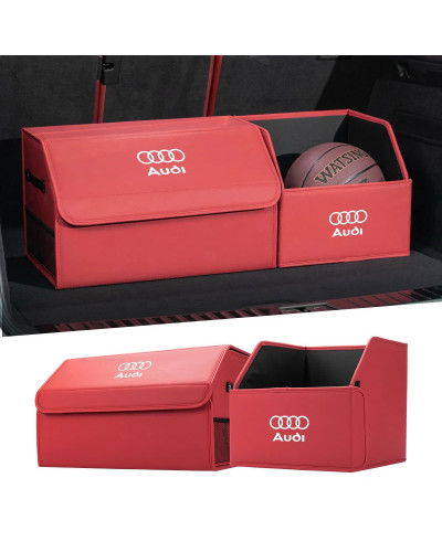 Caja de almacenamiento de maletero de coche, bolsa de Camping plegable, caja de herramientas para Audi ABT A1, A3, A4, A5, A6, A