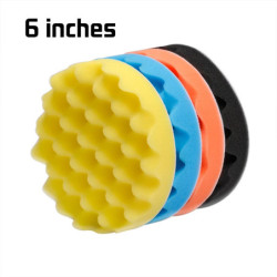 4 Pcs 3/4/5/6/7 Inch Buffing Buffer Sponge Polishing Pad Wax Polishing Kits for Polishing Watch Car Glass Polisher