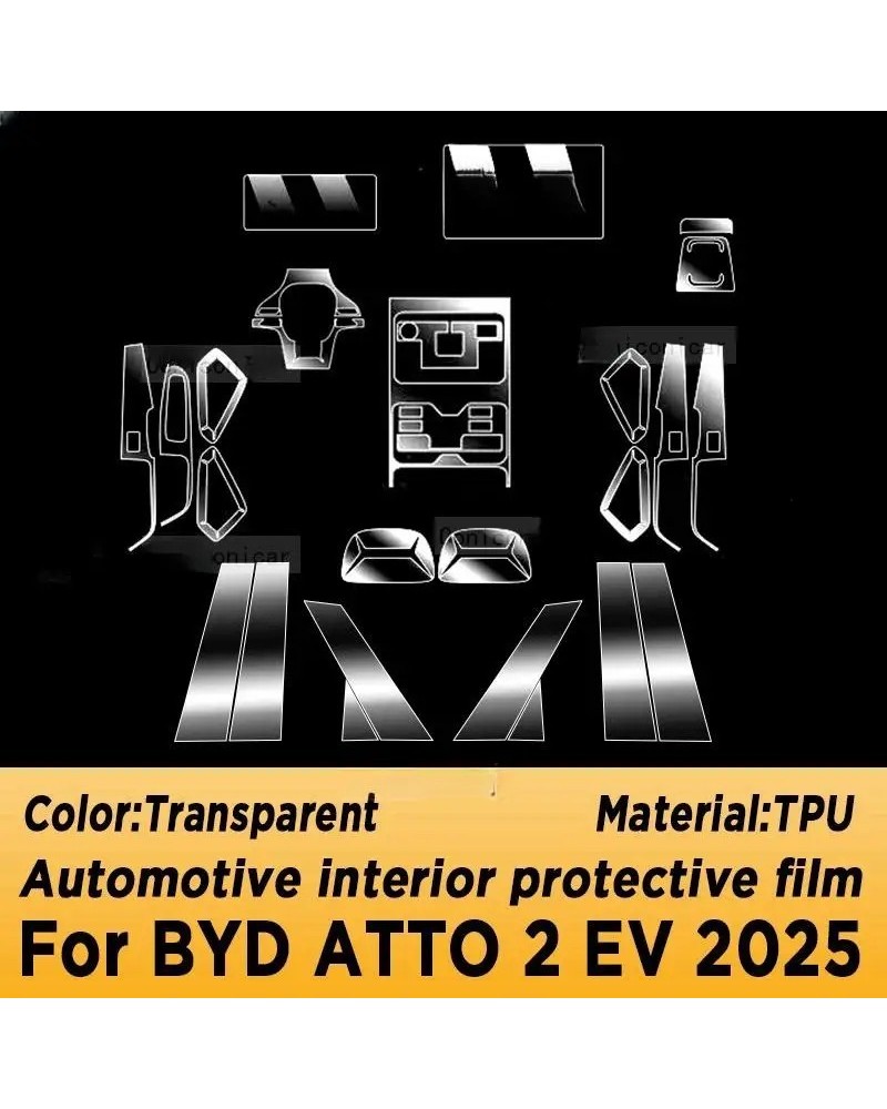 Para BYD ATTO 2 EV 2025 Panel de caja de cambios pantalla de navegació