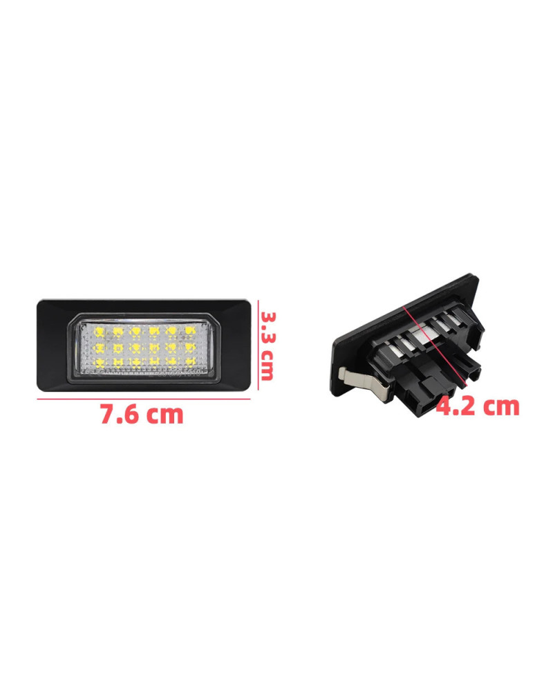 Luces LED para matrícula de Audi, 2 piezas, Q3, Q5, A1, S1, A3, A4, S4, A5, A6, S6, RS6, A7, S7, RS7, TT, Canbus, sin Error, 600