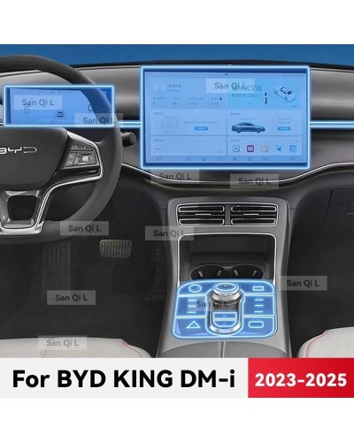 Para BYD KING DM i 2023 2024 2025 TPU película de pantalla de navegaci