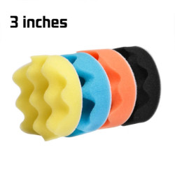 4 Pcs 3/4/5/6/7 Inch Buffing Buffer Sponge Polishing Pad Wax Polishing Kits for Polishing Watch Car Glass Polisher