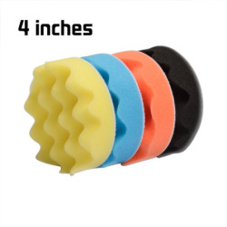 4 Pcs 3/4/5/6/7 Inch Buffing Buffer Sponge Polishing Pad Wax Polishing Kits for Polishing Watch Car Glass Polisher