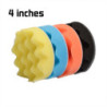 4 Pcs 3/4/5/6/7 Inch Buffing Buffer Sponge Polishing Pad Wax Polishing Kits for Polishing Watch Car Glass Polisher