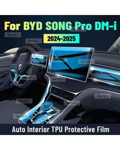 Película protectora Interior antiarañazos para BYD SONG PRO DM i 2024 