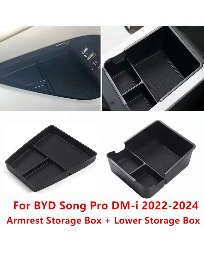 Para 21-24 BYD Song Pro DM-i compartimento central para coche caja de 