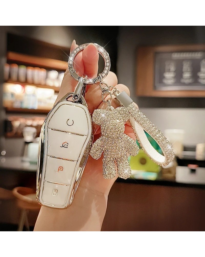 Funda de TPU suave para llave inteligente de coche, Protector sin llav