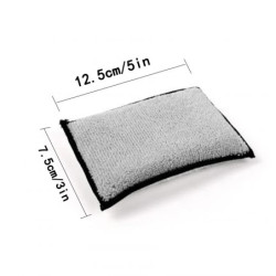 5pcs Double Side Car Interior Scrubbing Sponge for Leather Interior Car Wash Pad No Scratch Car Microfiber Scrubbing Sponge