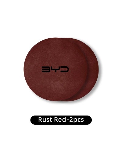 Posavasos de cuero para Interior de coche, 2 piezas, para BYD M6, G3, 