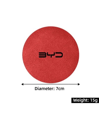 Posavasos de cuero para Interior de coche, 2 piezas, para BYD M6, G3, 
