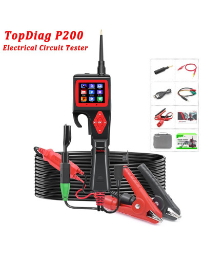 Topdiag P200 Power Probe Automotive Electric Circuit Tester 9V-30V Bat