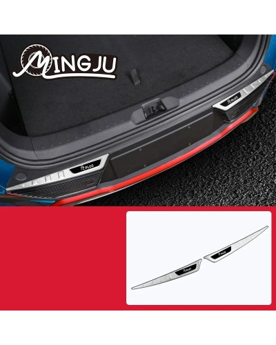 Para BYD Atto 3 Yuan Plus 2022 2023 placa protectora trasera de coche 