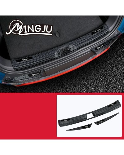 Para BYD Atto 3 Yuan Plus 2022 2023 placa protectora trasera de coche 