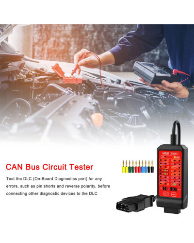 WOYO 12V 24V CAN Tester 16 Pin Break Out Box Detection CAN Bus Circuit