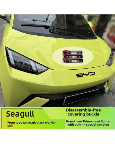 Para BYD Seagull 3D ABS pegatina emblema frontal de coche insignia cal