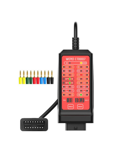 WOYO 12V 24V CAN Tester 16 Pin Break Out Box Detection CAN Bus Circuit