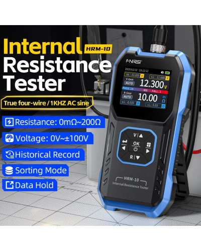 FNIRSI HRM-10 Battery Voltage Internal Resistance Tester 18650 High-pr