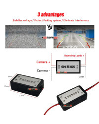 Cámara de visión trasera para coche, dispositivo inalámbrico con botón de manija de maletero, 2,4G, para Audi/VW/Passat/Tiguan/G