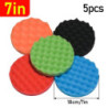 Car polishing Sponge Pads Kit 5/6/7" Auto Beauty Polishing Tool Kit 2500Rmp For Wash Maintenance Removes Scratches