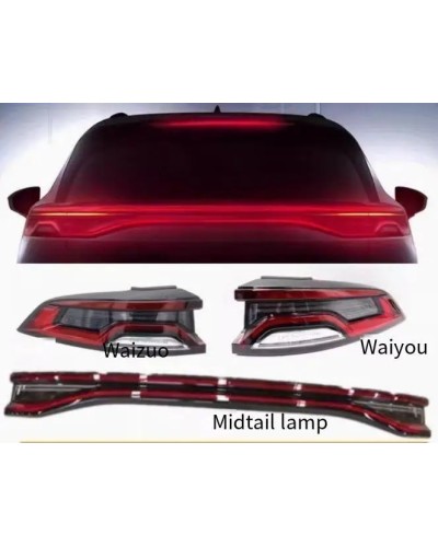 La luz trasera del coche pasa a través de la luz trasera LED para BYD 