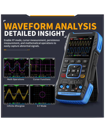 FNIRSI 2C53T 2C23T Upgrade 3in1 Oscilloscope Multimeter Signal Generat
