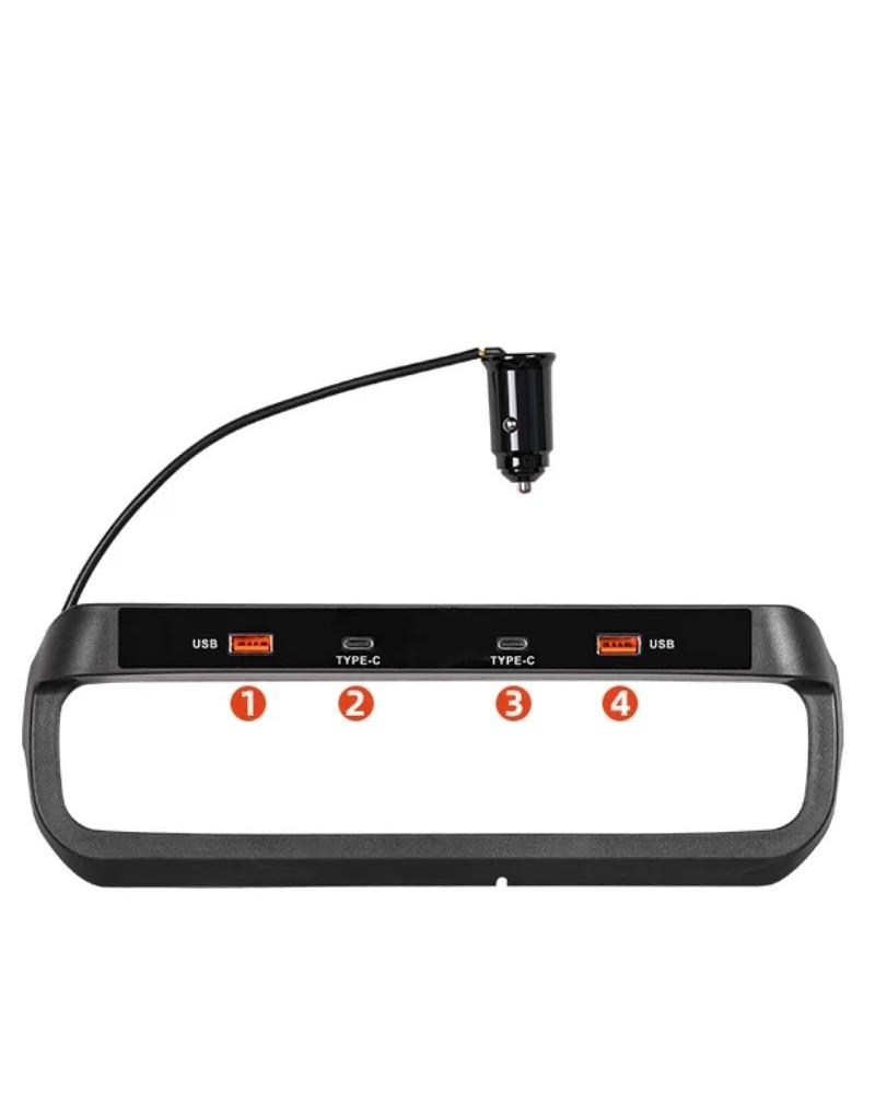 Consola central Hub de expansión de carga rápida con puertos USB - Car