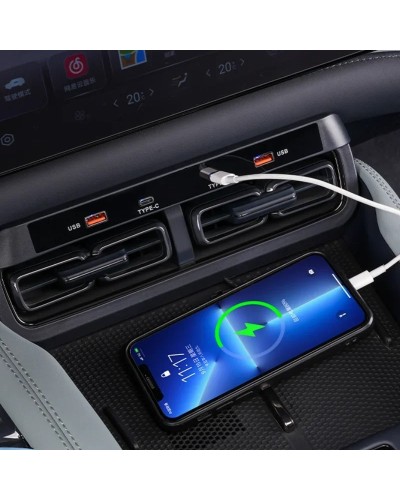 Consola central Hub de expansión de carga rápida con puertos USB - Car