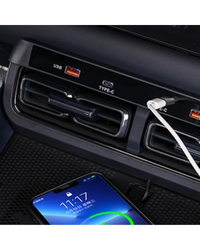 Consola central Hub de expansión de carga rápida con puertos USB - Car