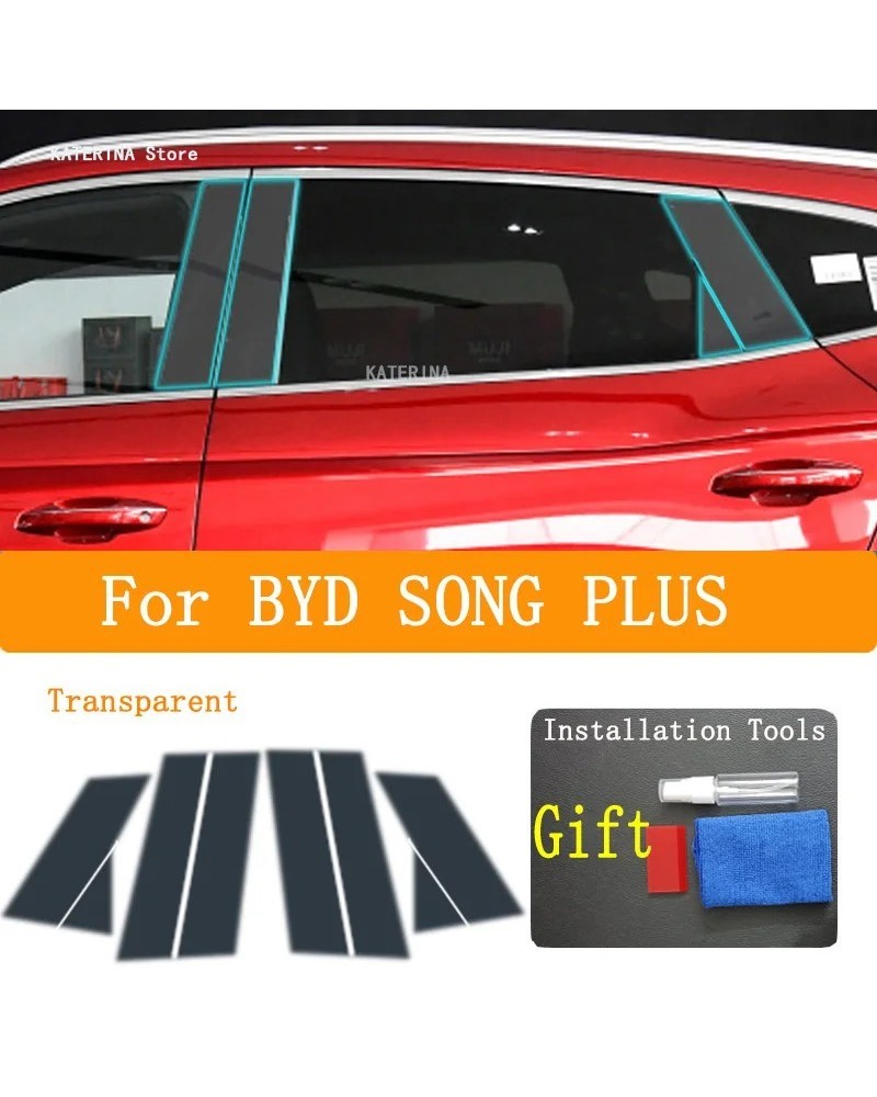 Para BYD SONG PLUS-2022-2023 accesorios película protectora de faros d